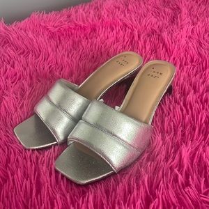 Silver heels!